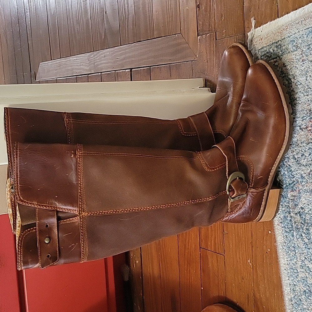 Timberland brown leather tall boot